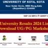 Kota University Result 2024